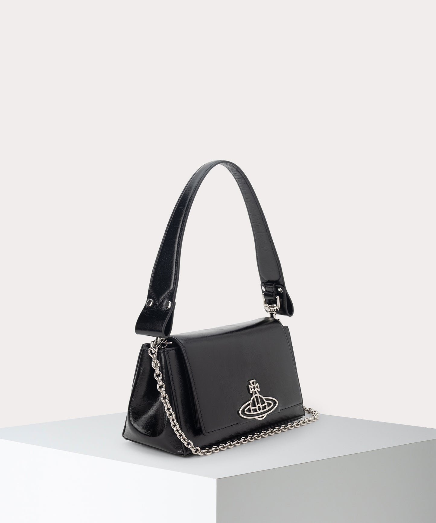 SHINY LEATHER HAZEL ハンドバッグM