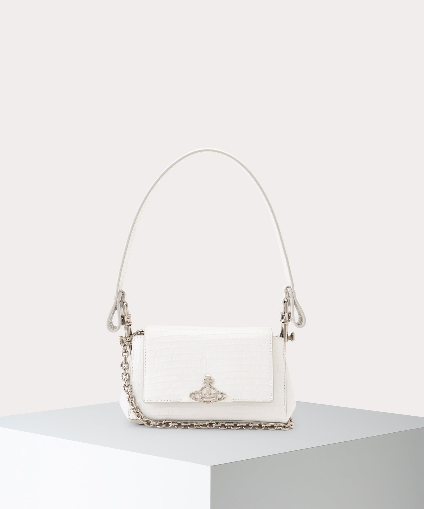 MINI CROC EMBOSSED HAZEL ハンドバッグS