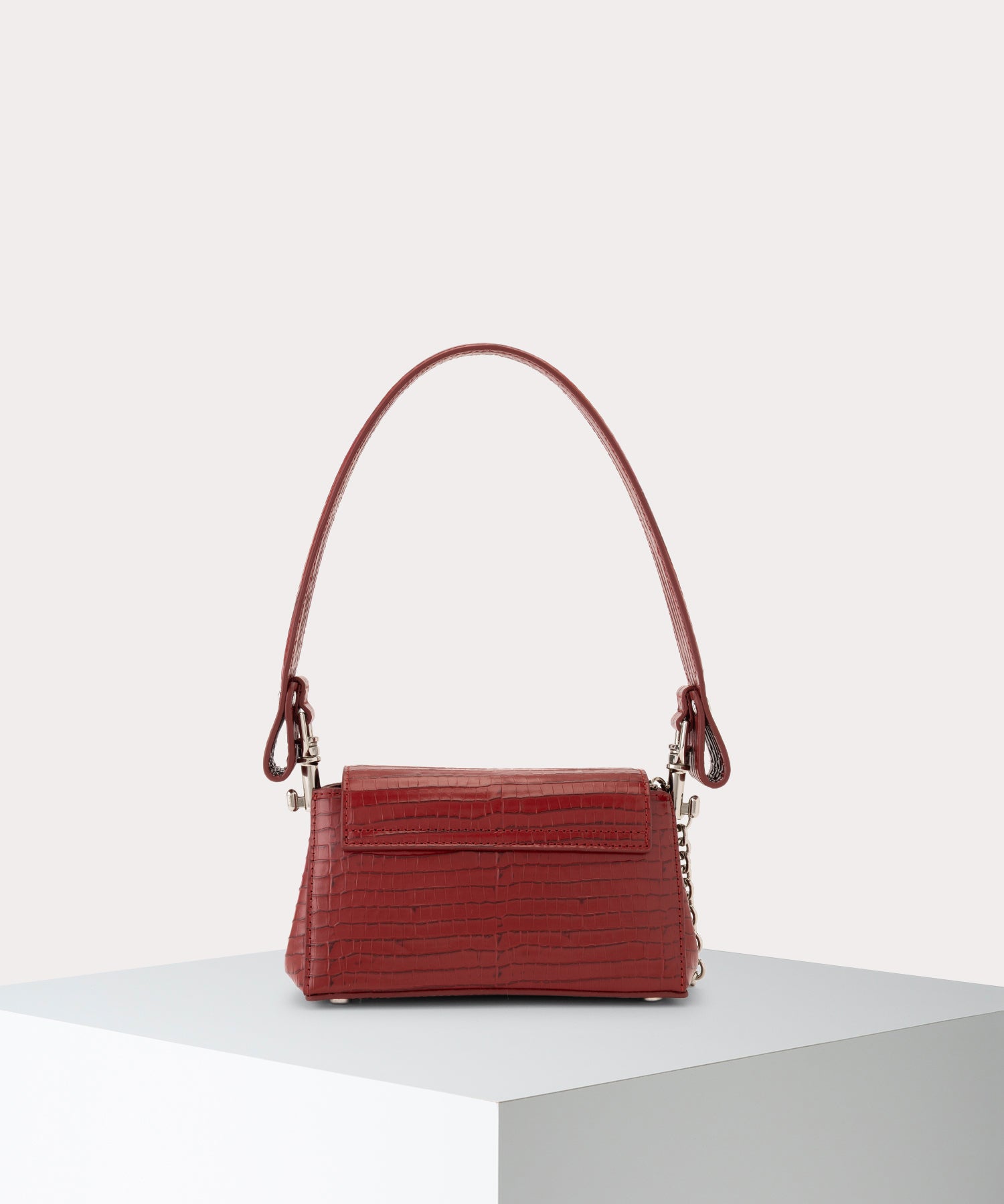 MINI CROC EMBOSSED HAZEL ハンドバッグS