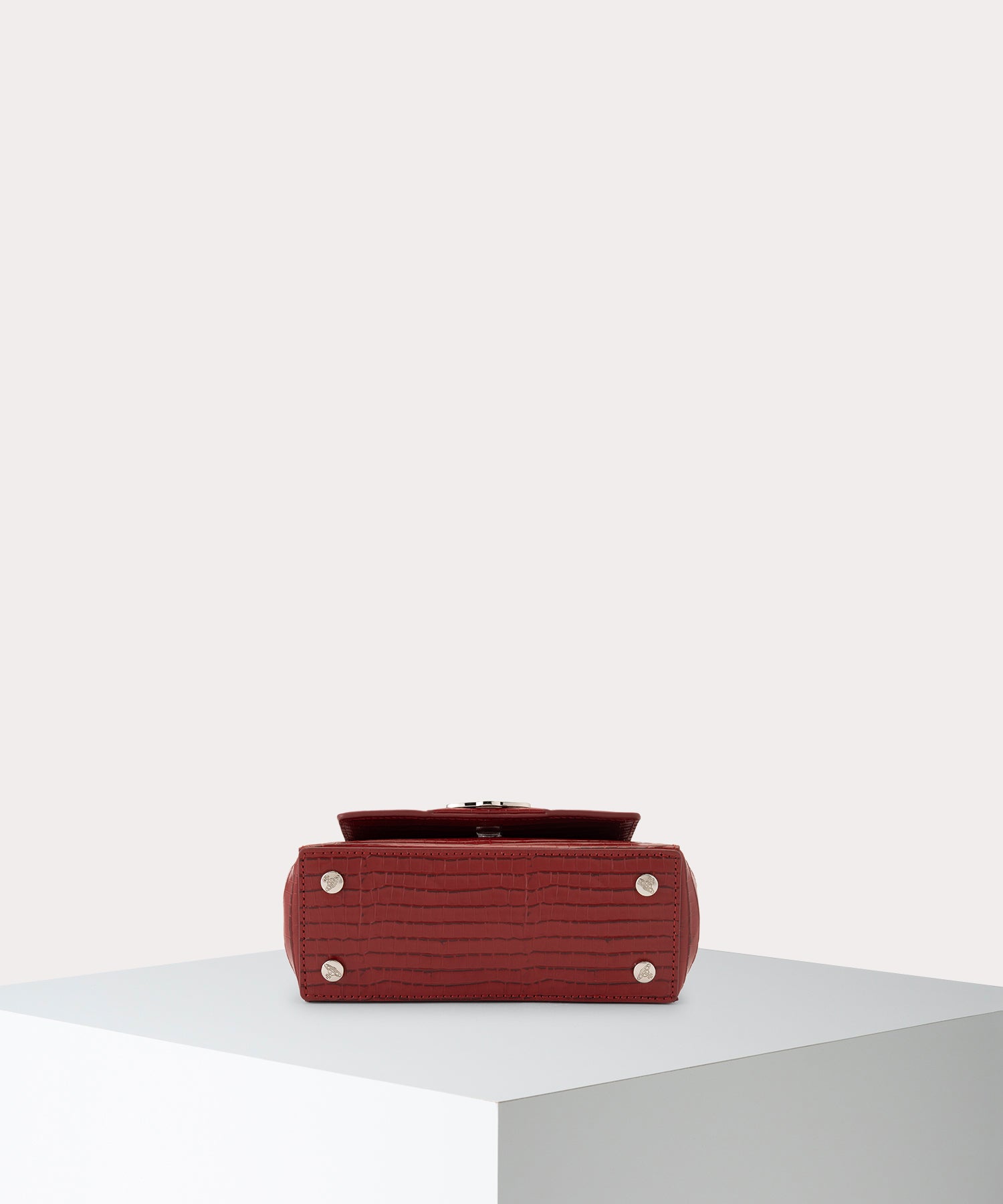 MINI CROC EMBOSSED HAZEL ハンドバッグS