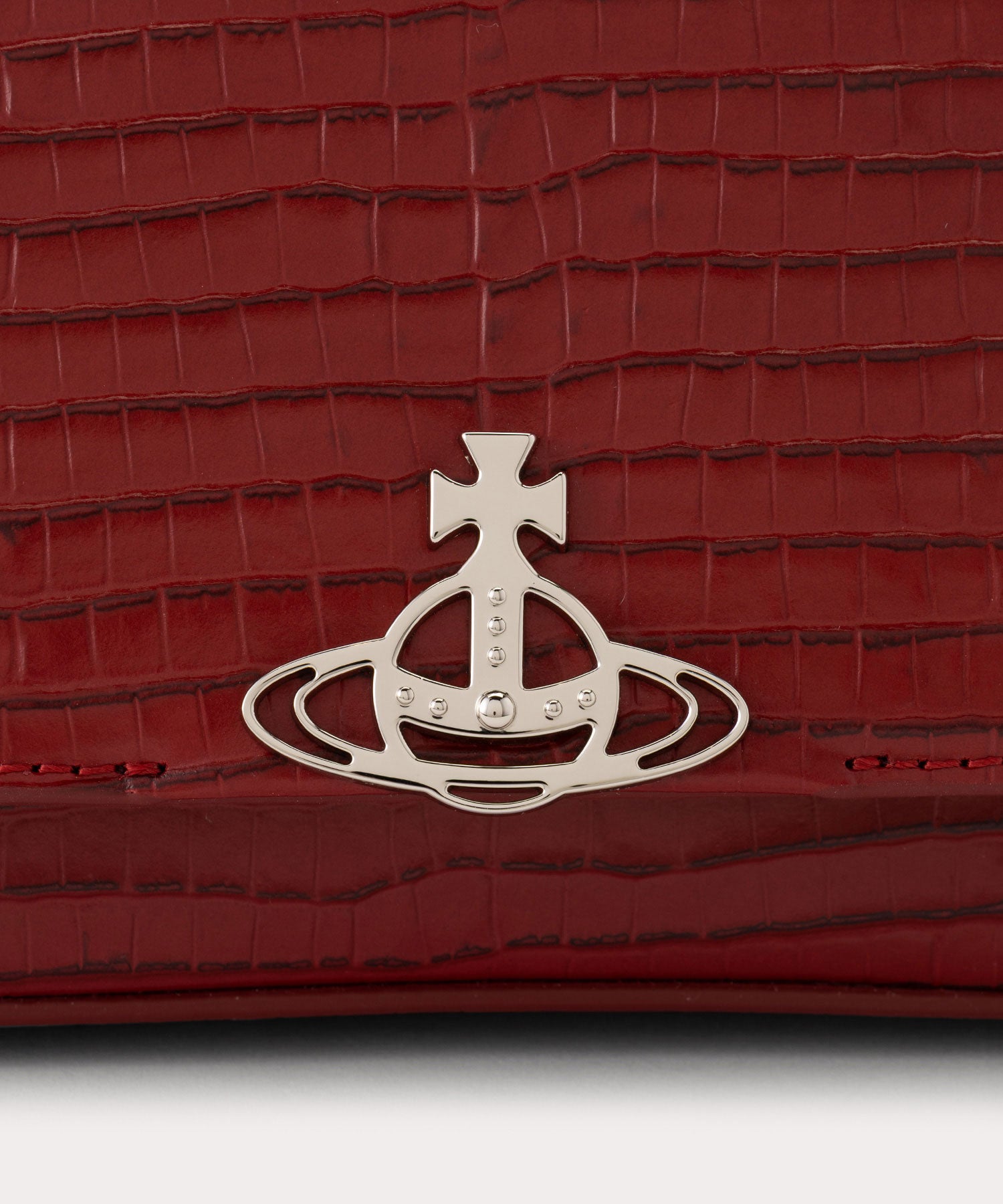 MINI CROC EMBOSSED HAZEL ハンドバッグS