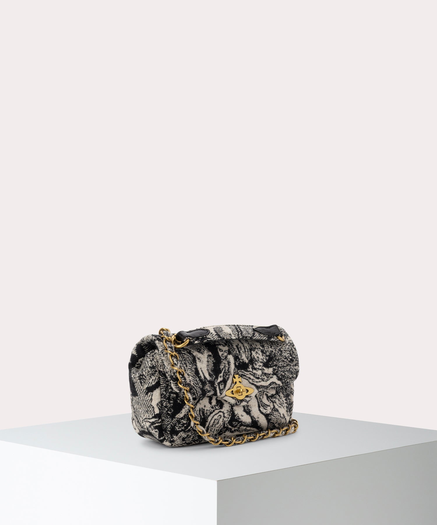 レア物⭐︎vivienne west wood 鞄 VENUS WOOL JACQUARD ANITA ショルダーバッグS(ブラック系)（メンズ