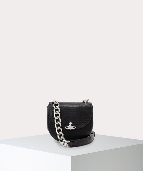 Vivienne Westwood ヌーロク ショルダーバッグ VENUS WOOL JACQUARD ANITA ショルダーバッグM(ブラック系)（メンズ