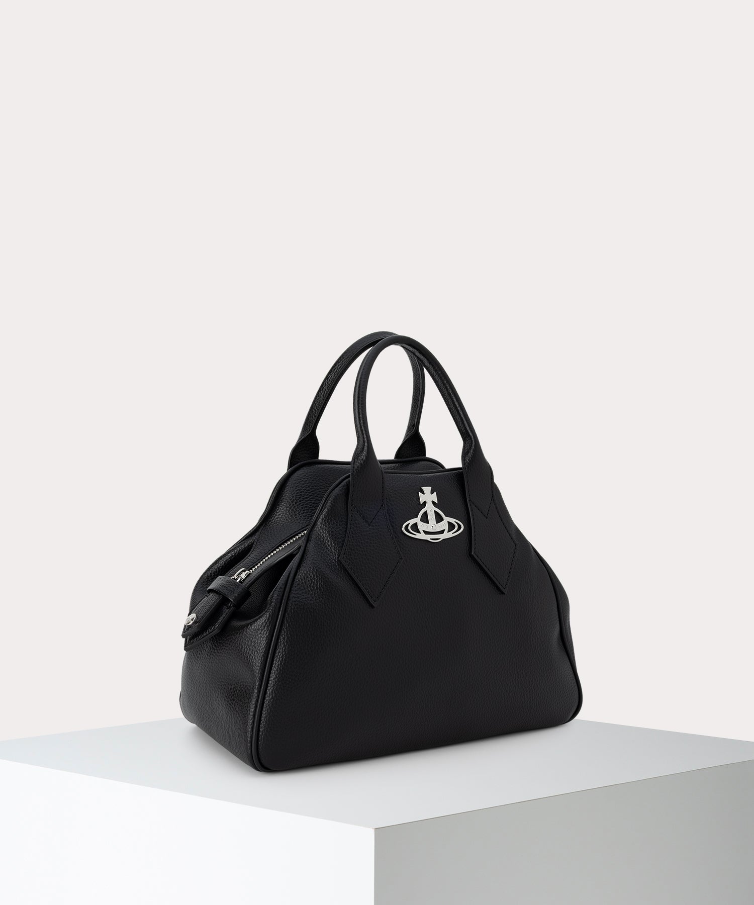 Vivienne Westwood ハンドバッグ PU GRAIN YASMINE ハンドバッグM(ブラック)（メンズ