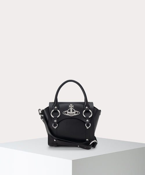 SMOOTH LEATHER BETTY ハンドバッグS(ブラック)（メンズ