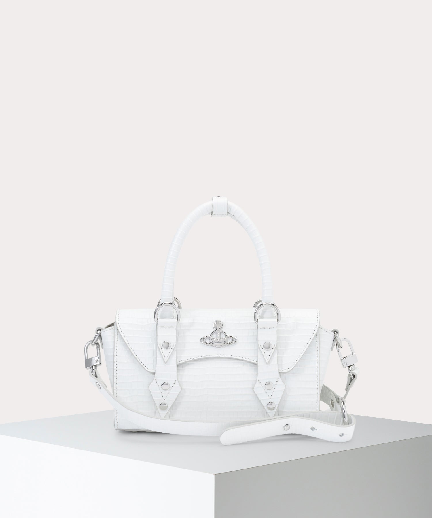 MINI CROC EMBOSSED BETTINA ミニショルダーバッグ