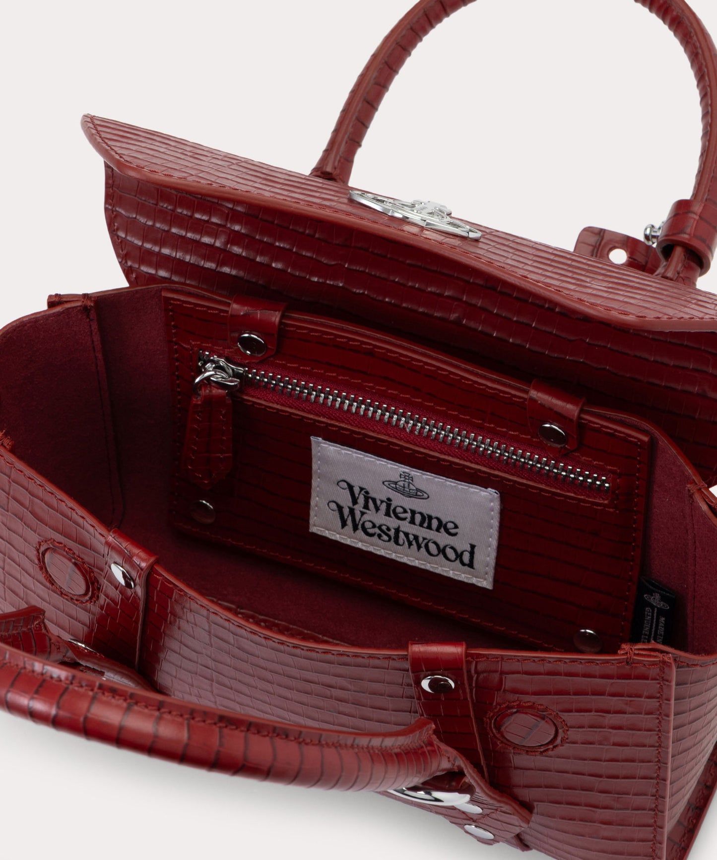 MINI CROC EMBOSSED BETTINA ミニショルダーバッグ