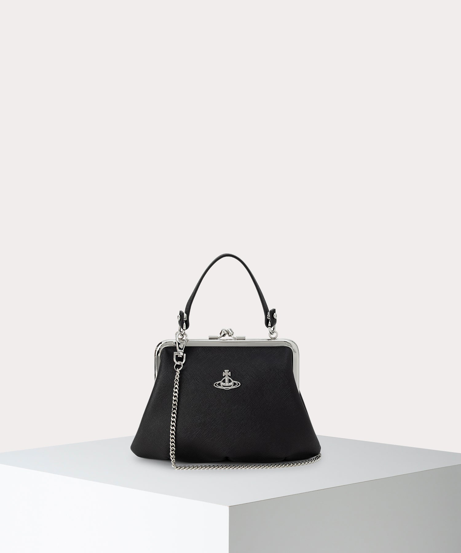 SAFFIANO PLAIN GRANNY 口金ショルダーバッグ