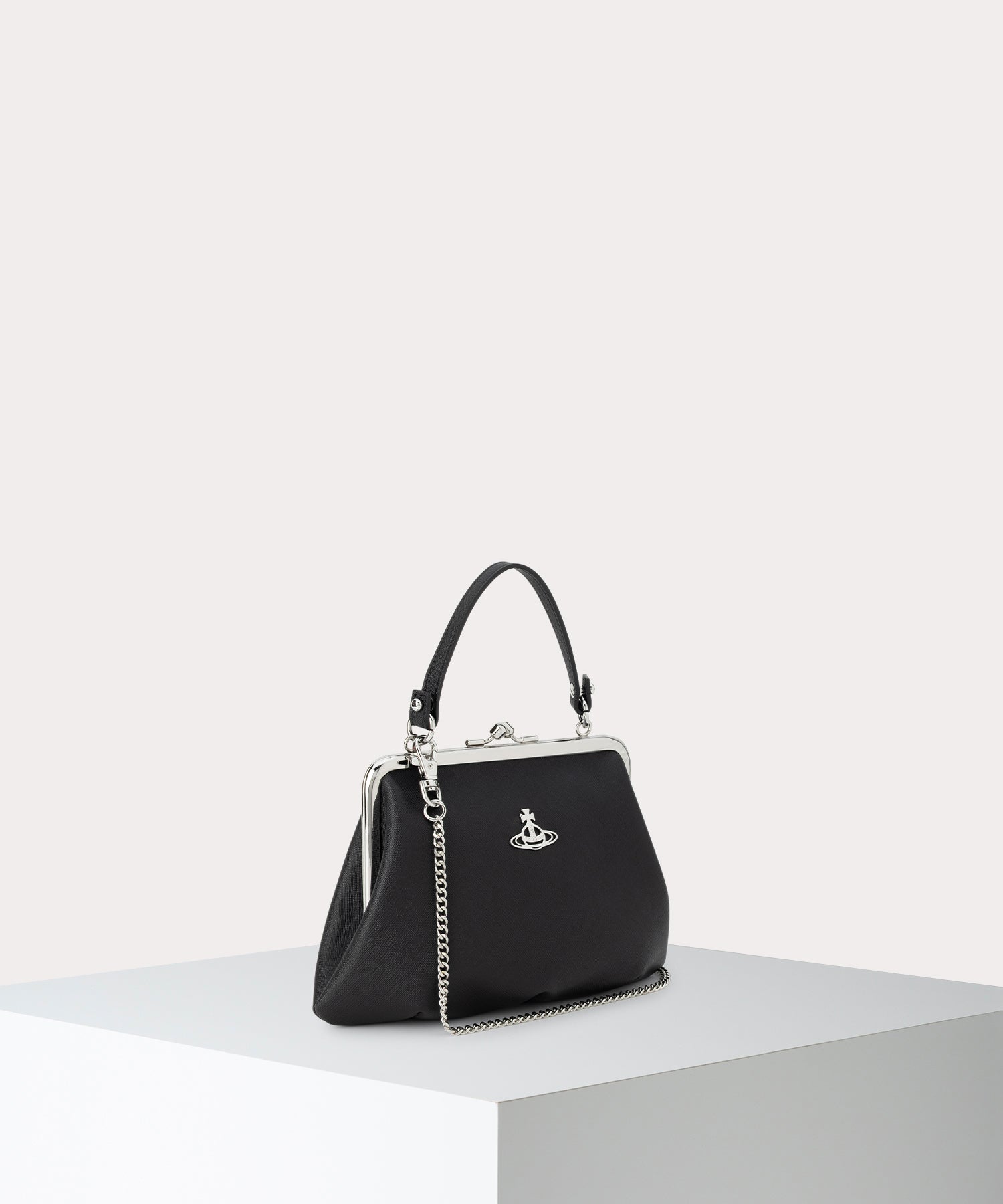 SAFFIANO PLAIN GRANNY 口金ショルダーバッグ