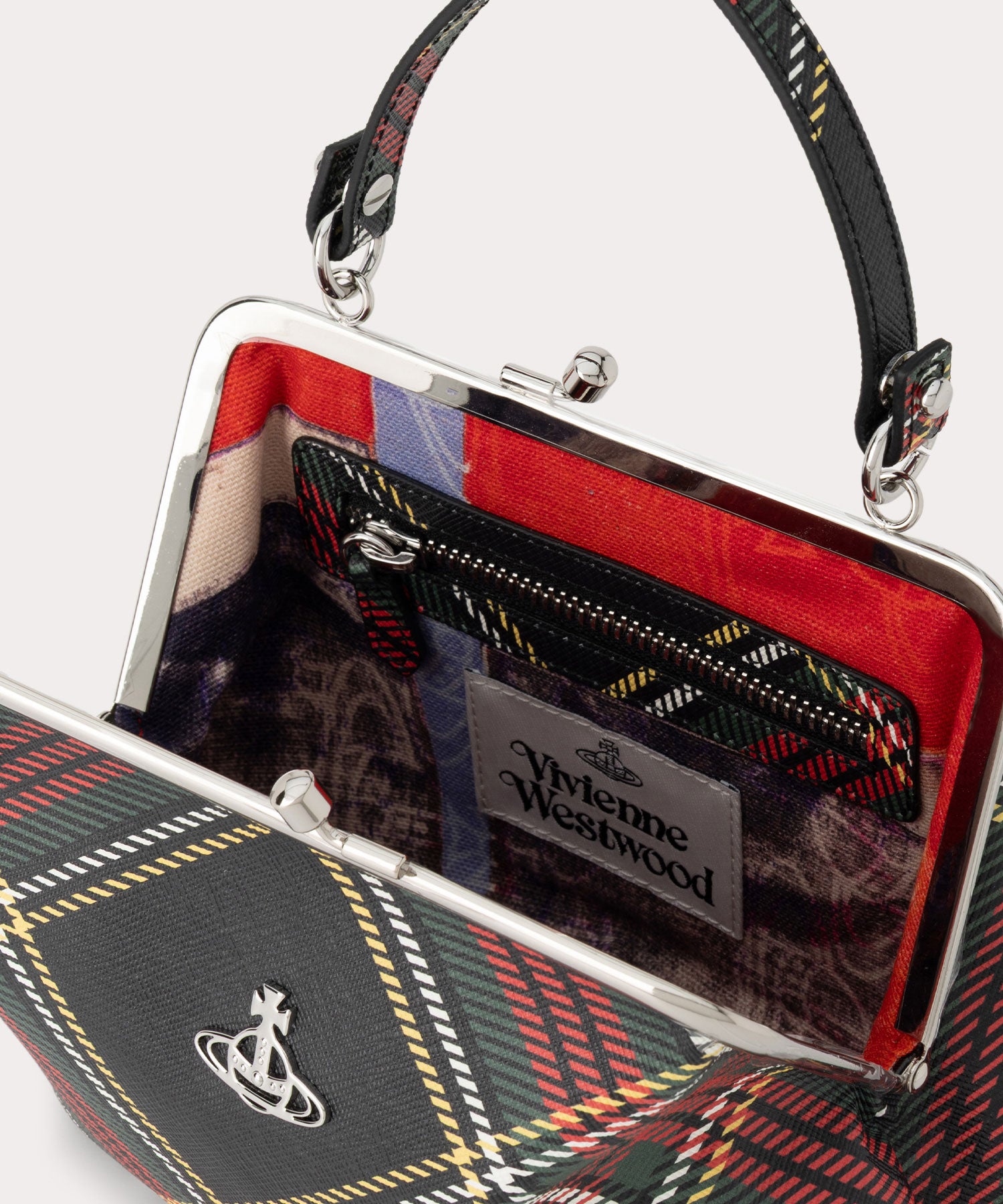 SAFFIANO PRINTED GRANNY 口金ミニショルダーバッグ(CHELSEA