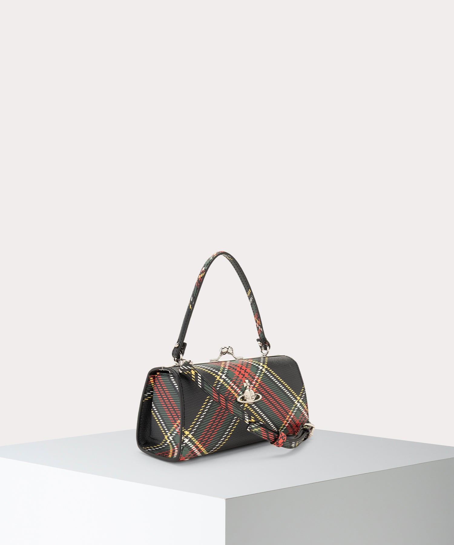 SAFFIANO PRINTED DOLL 口金ショルダーバッグXL