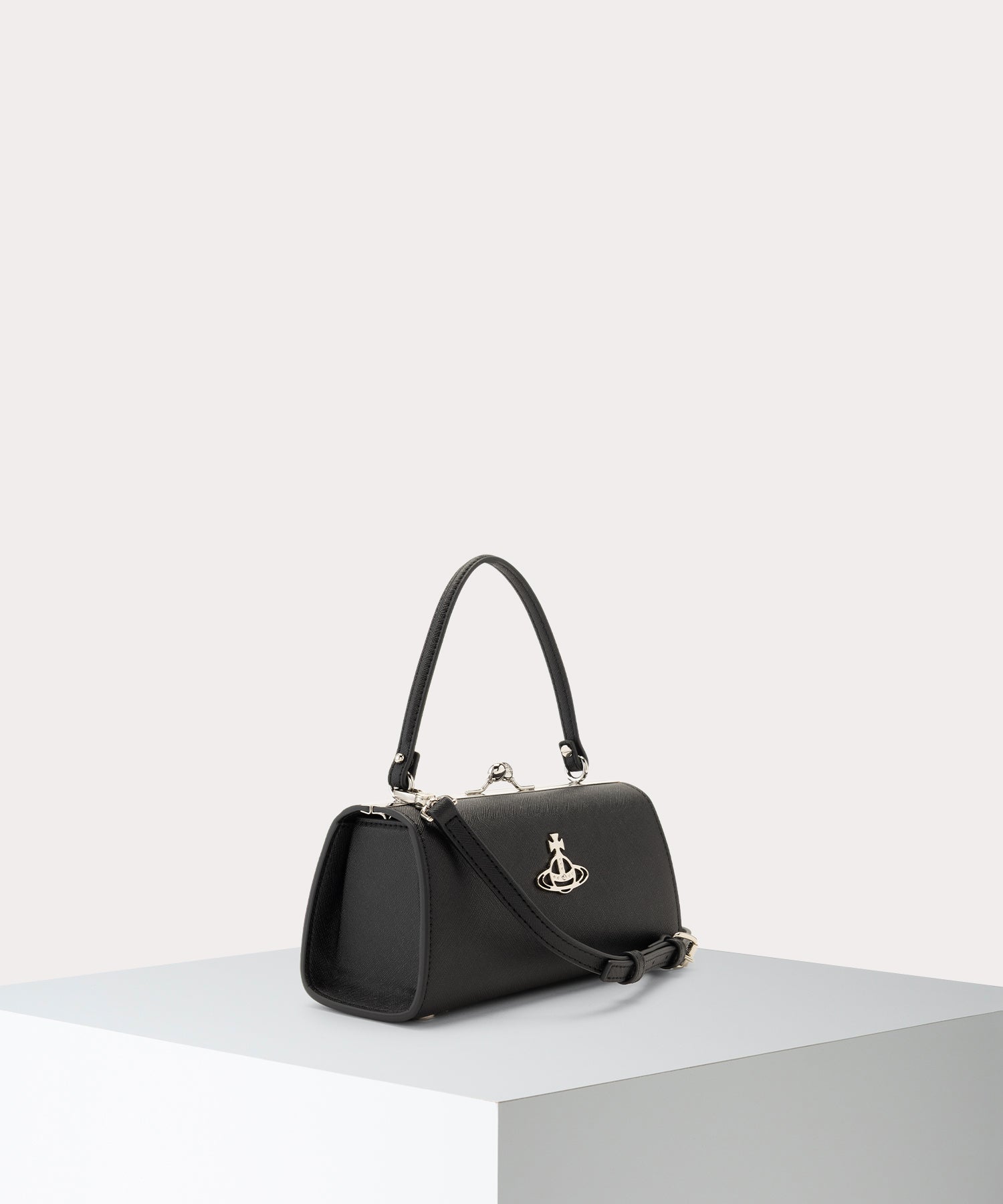 SAFFIANO PLAIN DOLL 口金ショルダーバッグXL