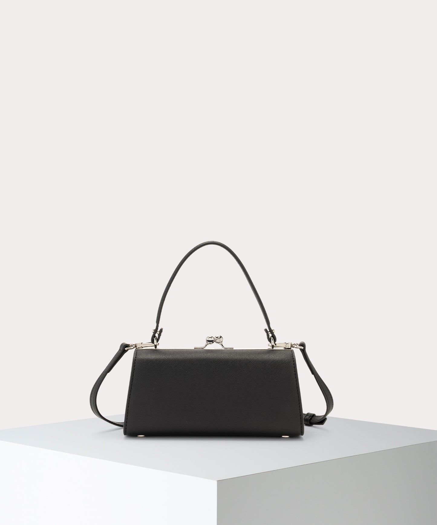 SAFFIANO PLAIN DOLL 口金ショルダーバッグXL