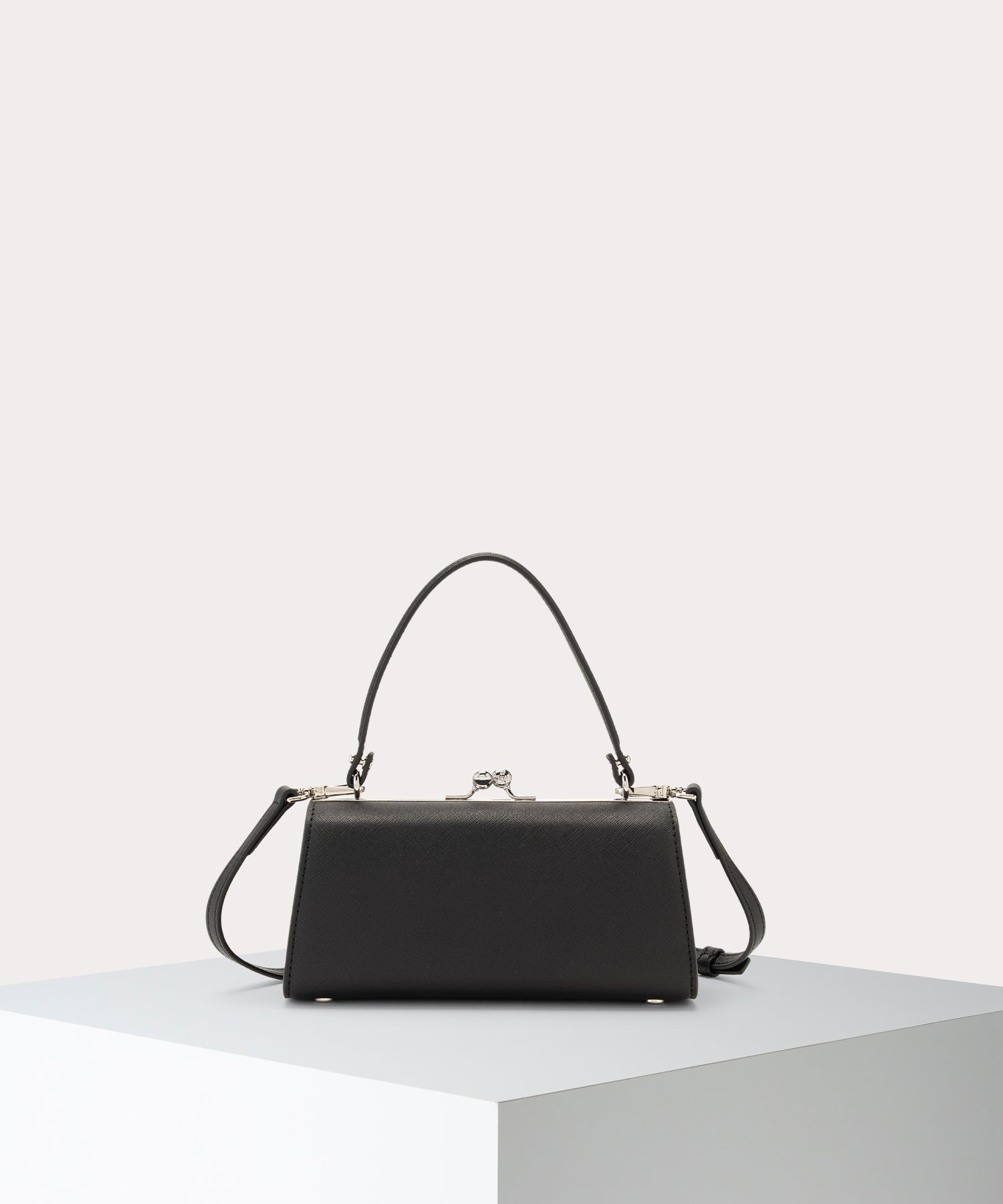 SAFFIANO PLAIN DOLL 口金ショルダーバッグXL