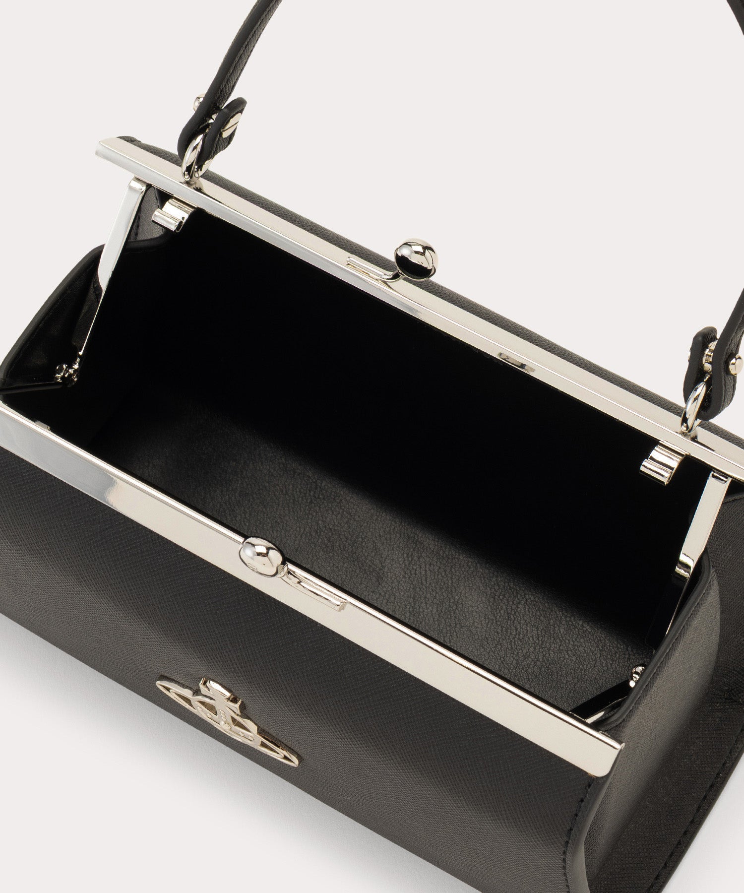SAFFIANO PLAIN DOLL 口金ショルダーバッグXL