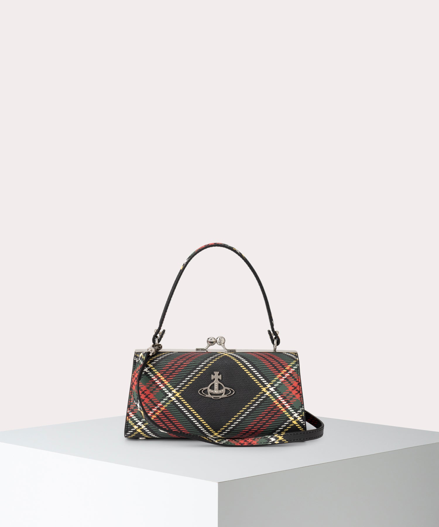 SAFFIANO PRINTED DOLL 口金ショルダーバッグXL
