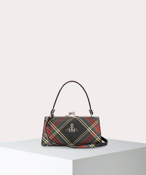 SAFFIANO PRINTED DOLL 口金ショルダーバッグXL(CHELSEA TARTAN
