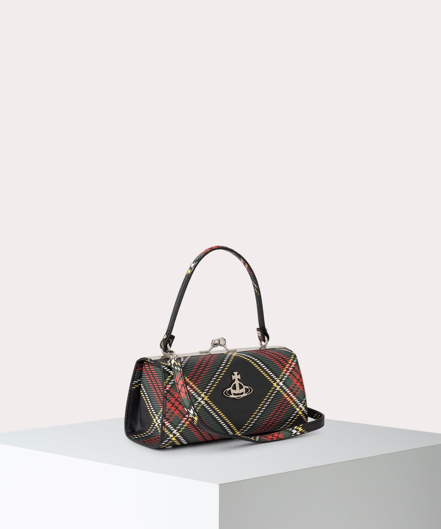SAFFIANO PRINTED DOLL 口金ショルダーバッグXL