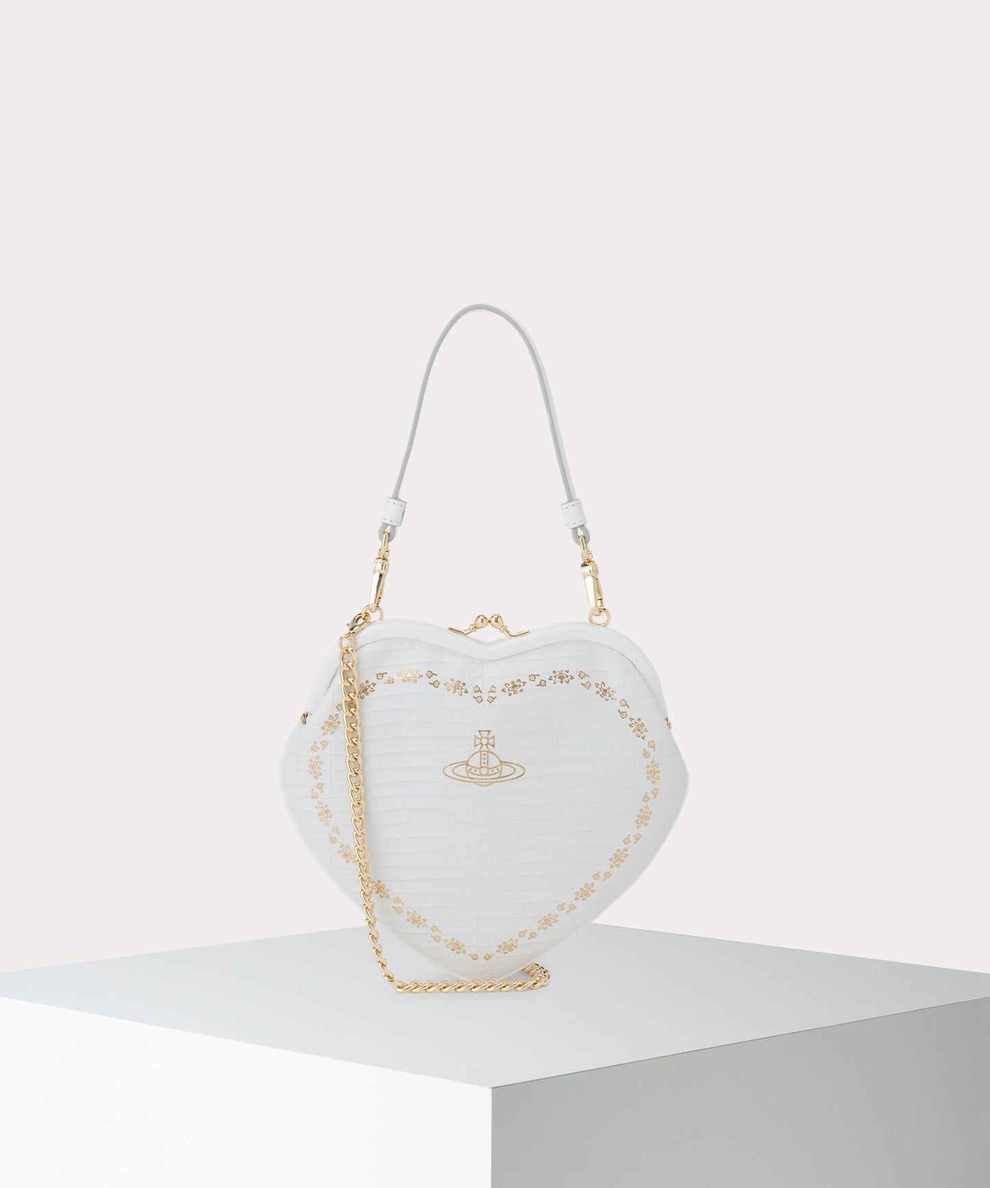 MINI CROC BELLE HEART 口金ショルダーバッグ
