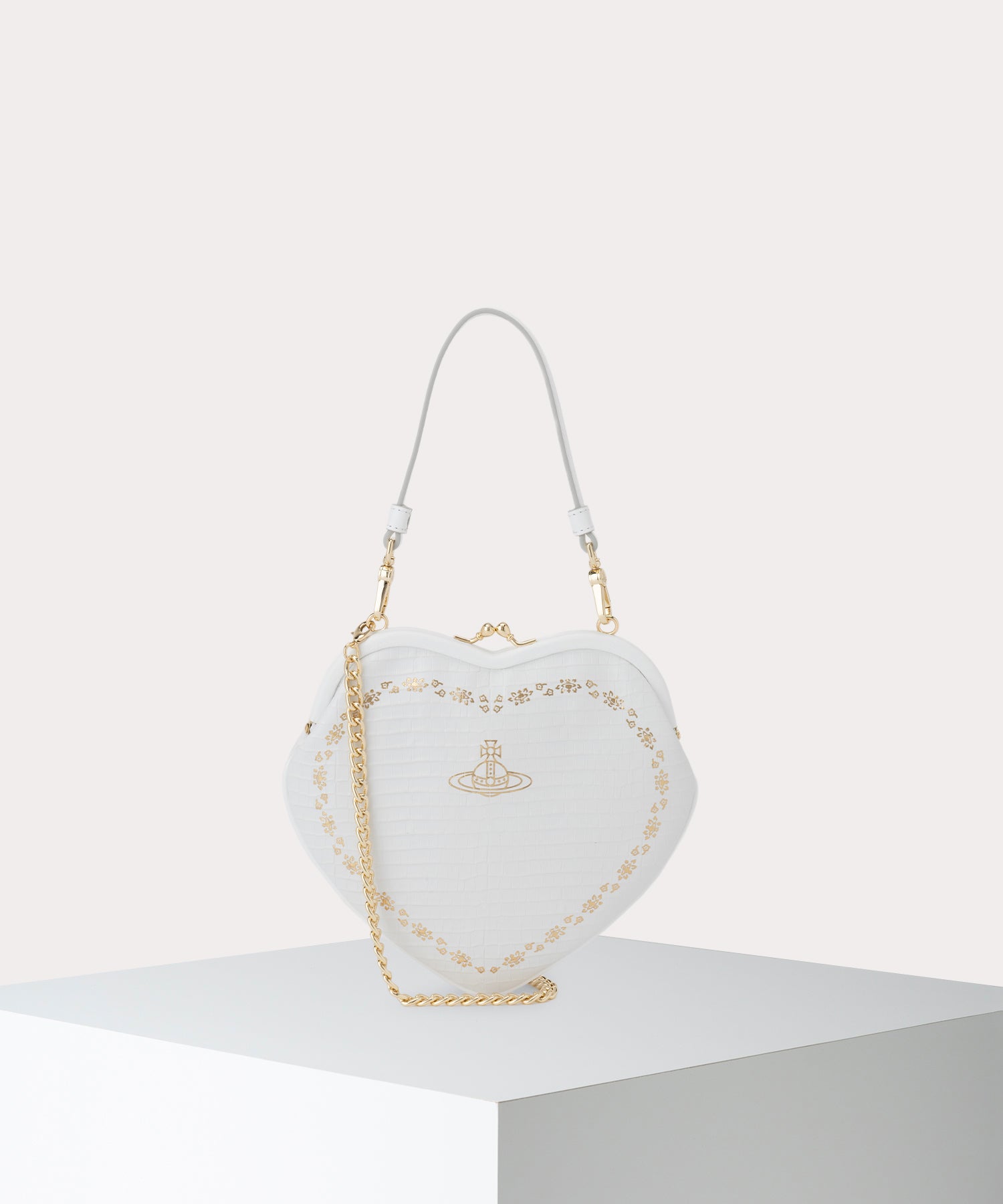 MINI CROC BELLE HEART 口金ショルダーバッグ