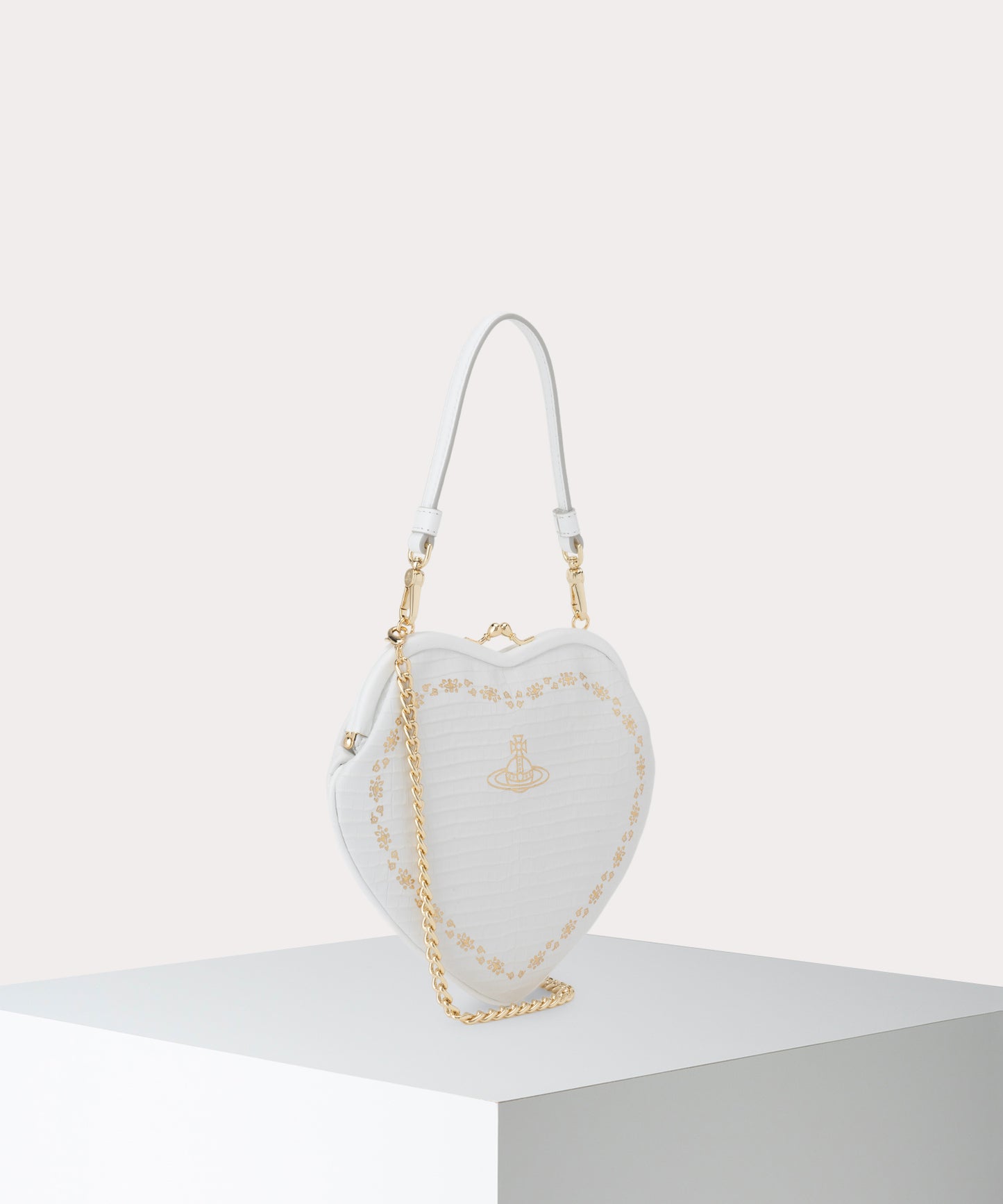 MINI CROC BELLE HEART 口金ショルダーバッグ