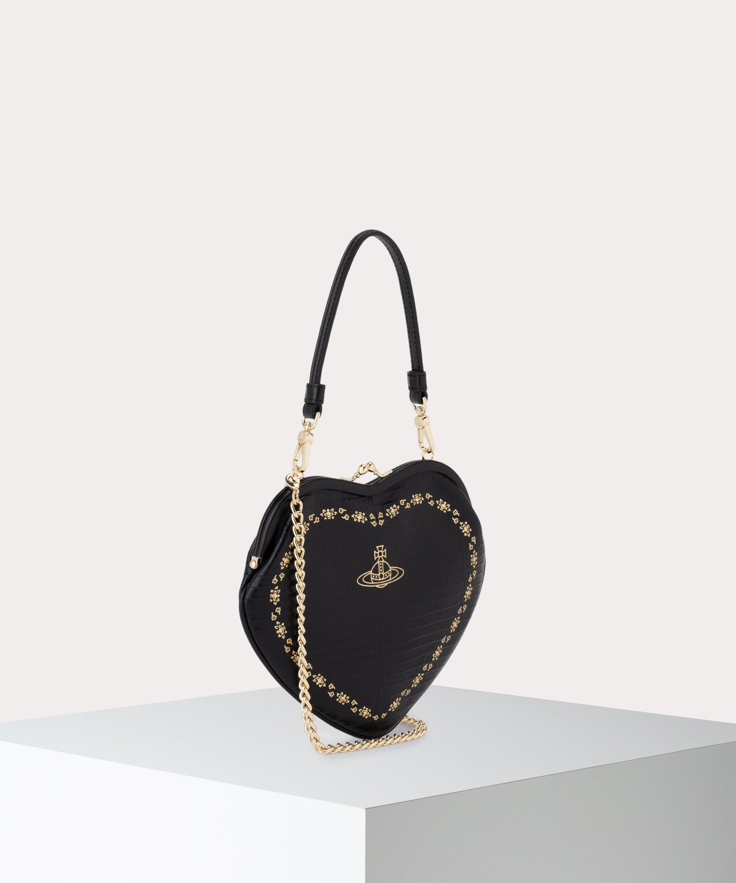 MINI CROC BELLE HEART 口金ショルダーバッグ