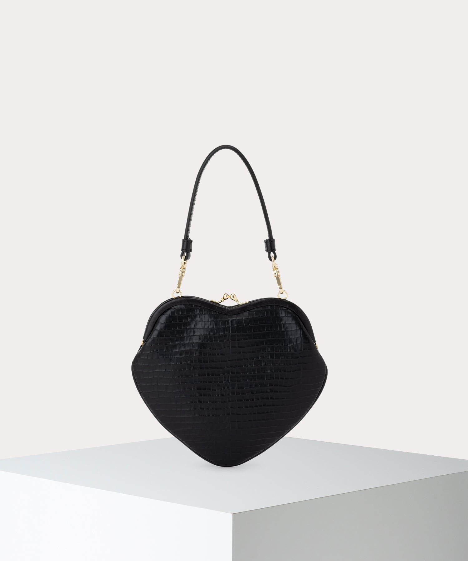 MINI CROC BELLE HEART 口金ショルダーバッグ