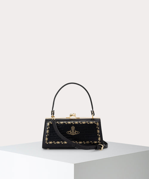 vivienne westwood ショルダーバッグ MINI CROC DOLL 口金ショルダーバッグXL(ブラック)（メンズ