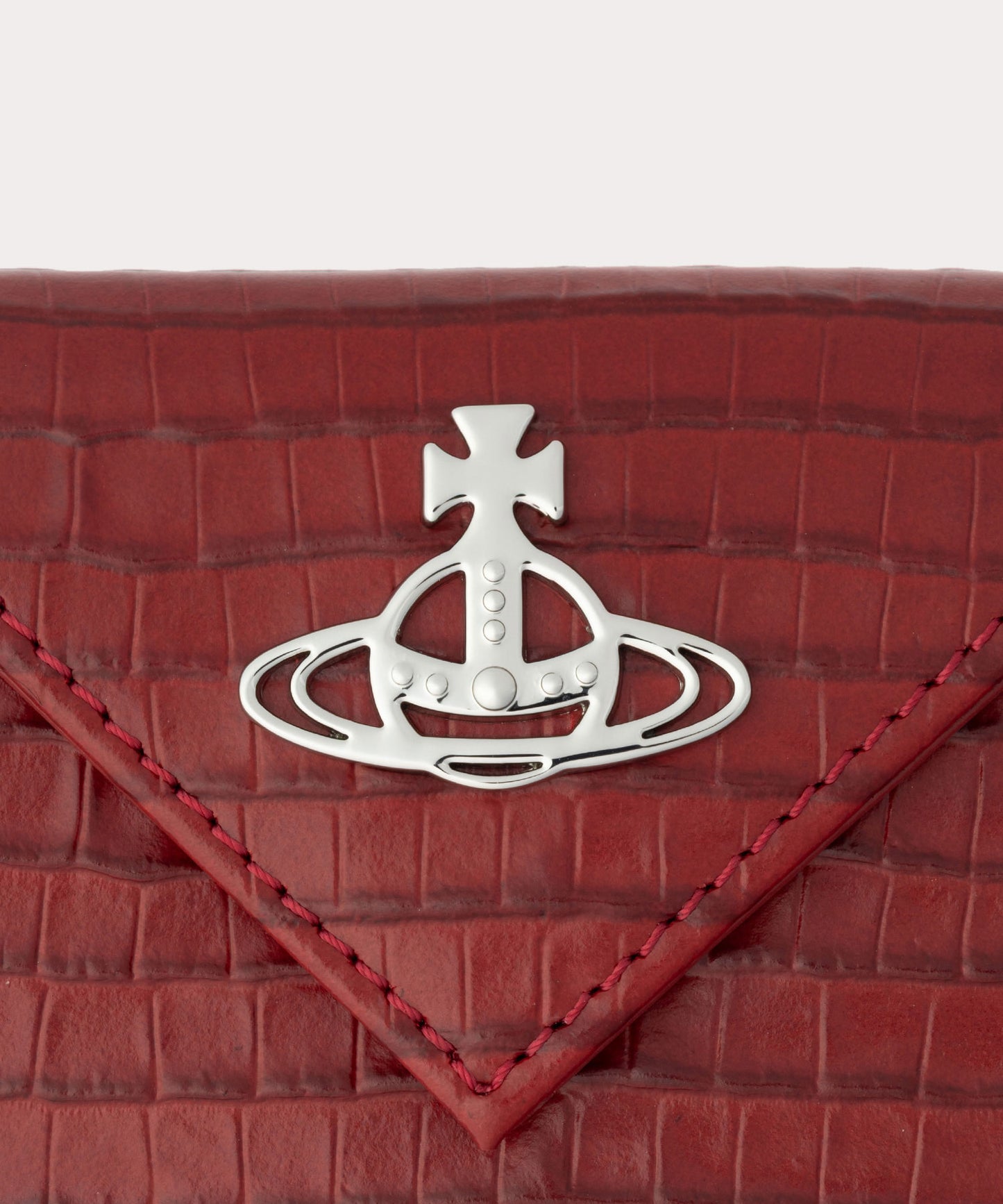 MINI CROC EMBOSSED ENVELOPE 三つ折りミニ財布