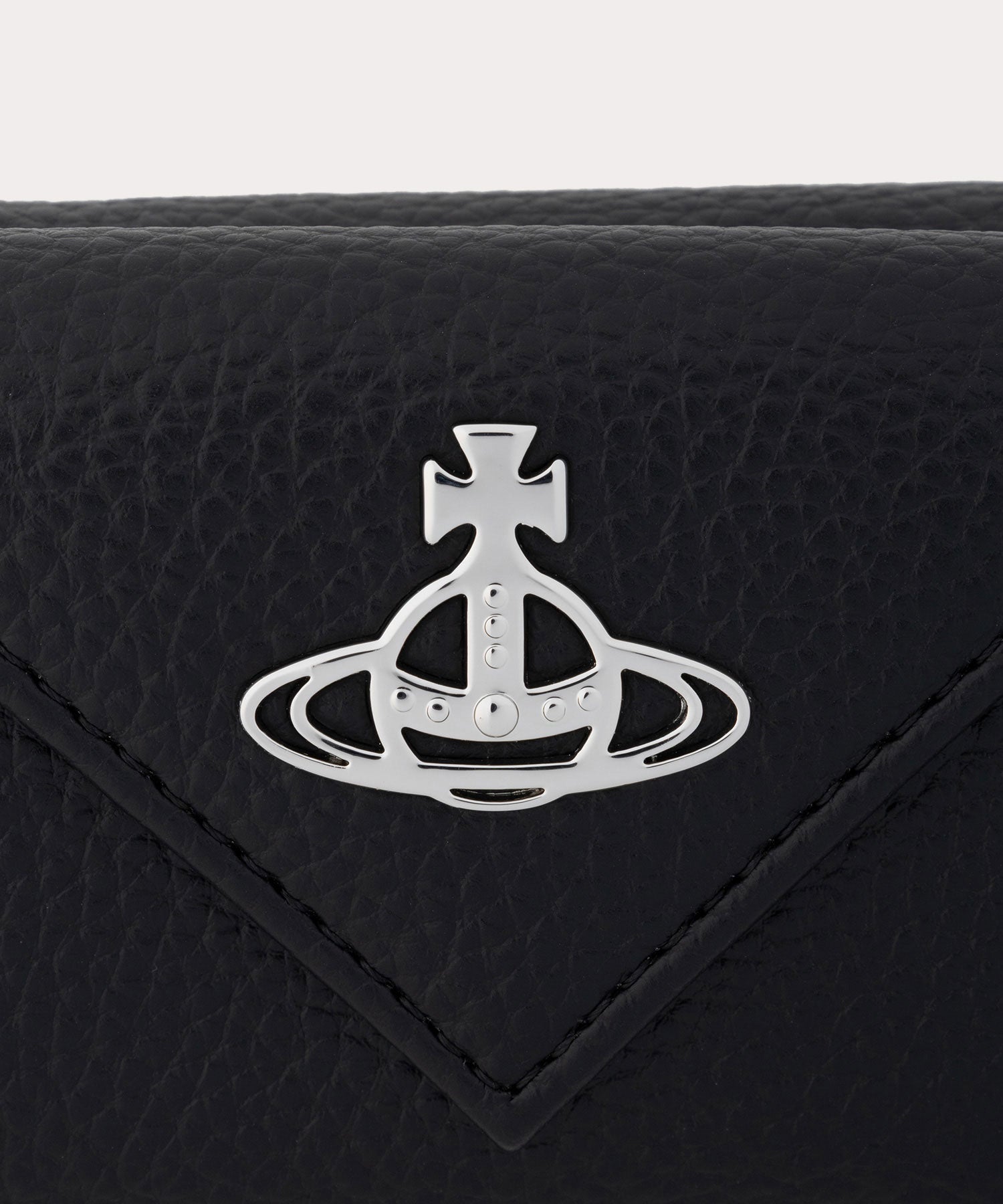 Vivienne Westwood PU GRAIN 三つ折り ミニ財布 PU GRAIN ENVELOPE 三つ折りミニ財布(ブラック)（メンズ