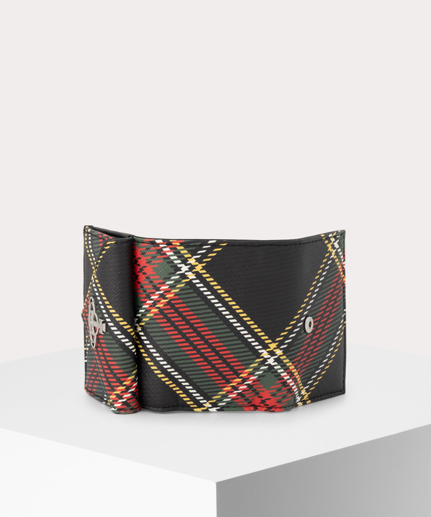 【Vivienne Westwood】SAFFIANO PRINTED 三つ折りミニ財布 SAFFIANO PLAIN 三つ折りミニ財布(ブルー系)（メンズ