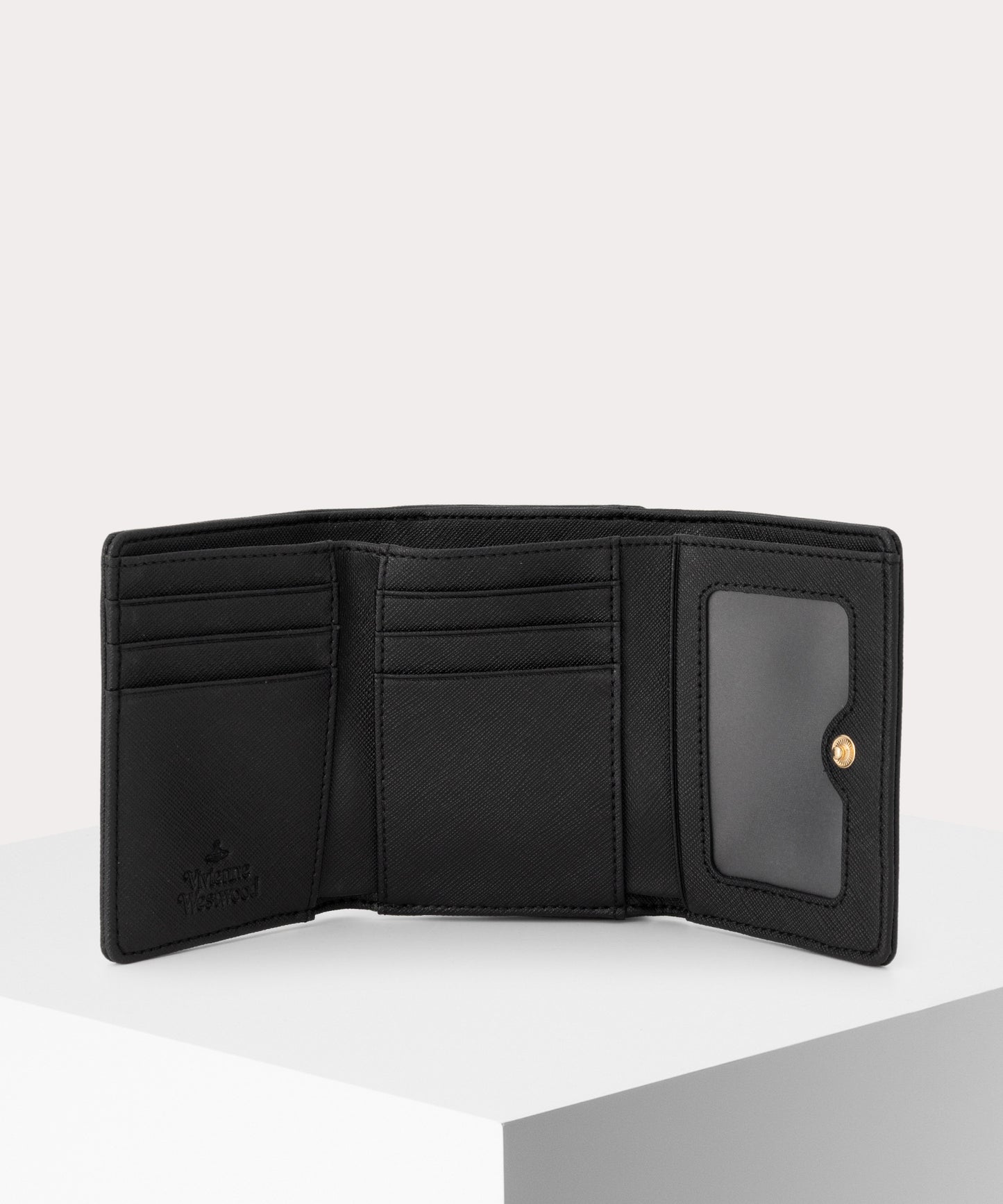 SAFFIANO PLAIN 口金三つ折り財布