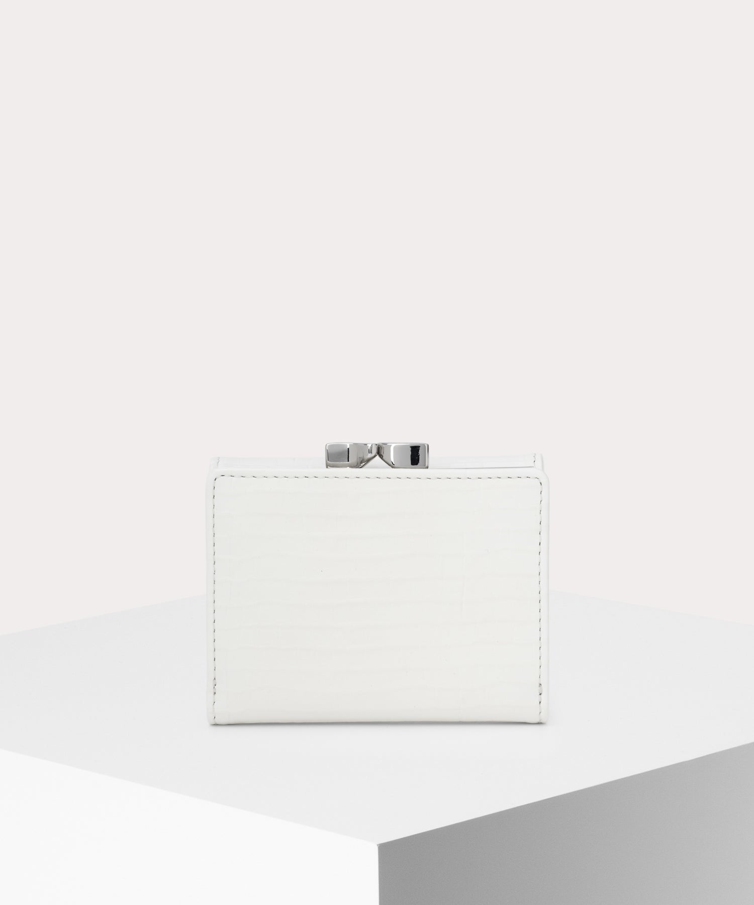 MINI CROC EMBOSSED 口金三つ折り財布
