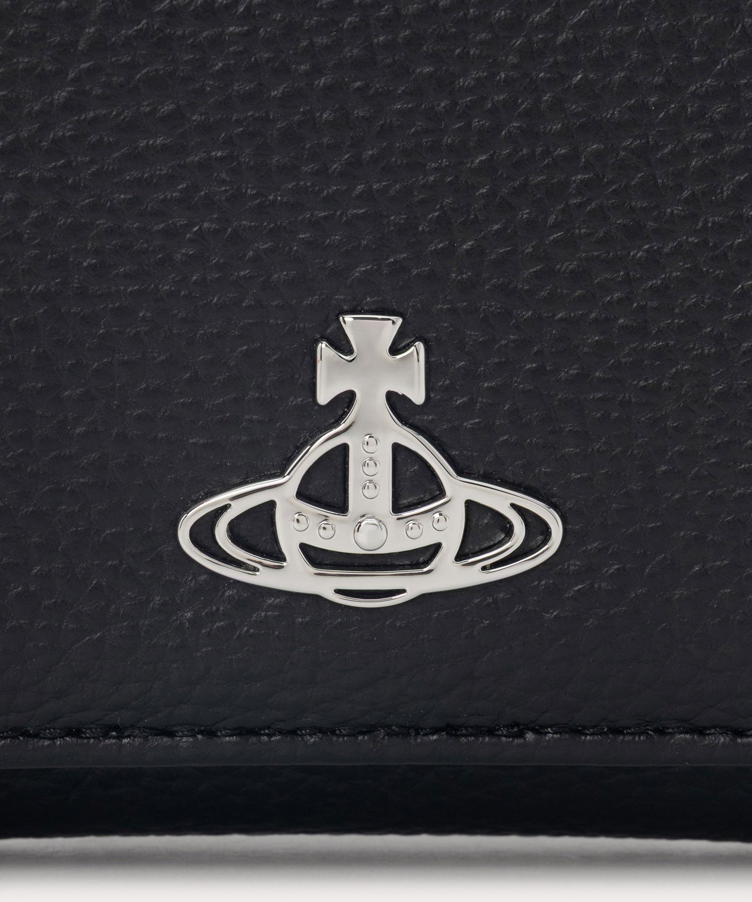Vivienne Westwood ブランケット PU GRAIN 口金三つ折り財布(ブラック)（メンズ）（1220952123