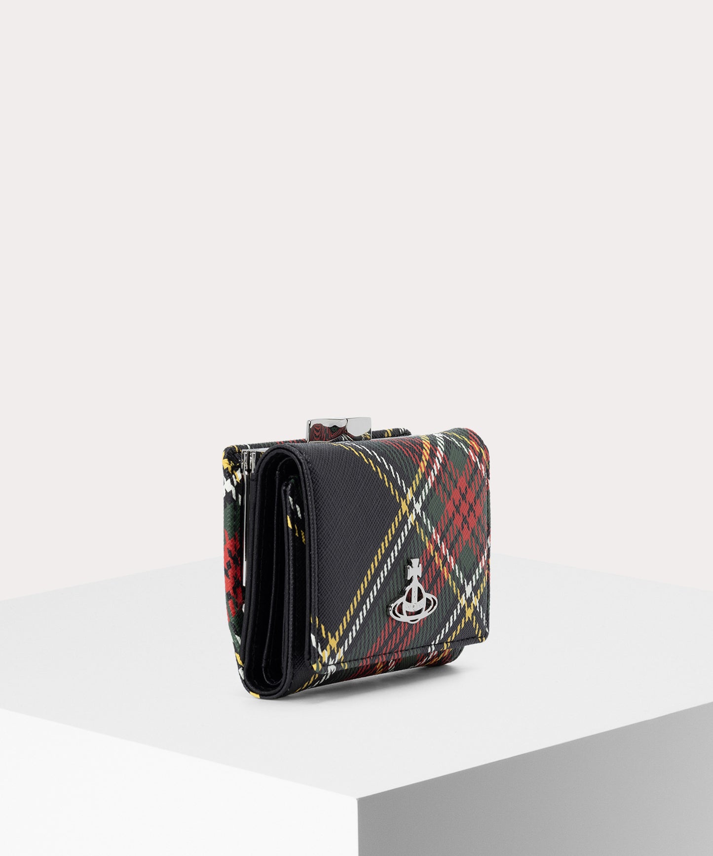 SAFFIANO PRINTED 口金三つ折り財布