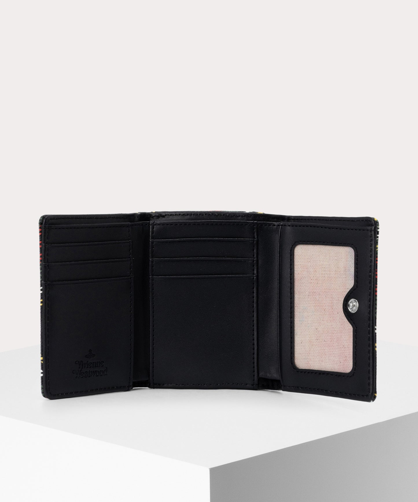 SAFFIANO PRINTED 口金三つ折り財布