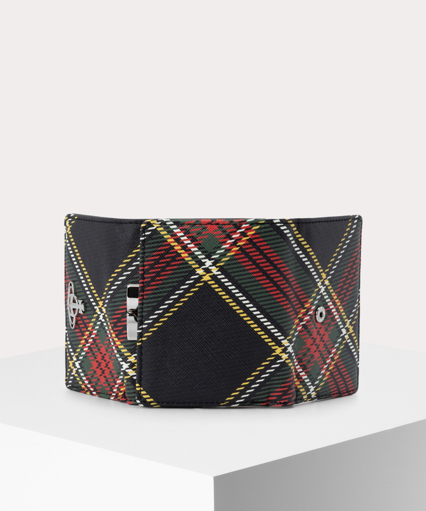 SAFFIANO PRINTED 口金三つ折り財布