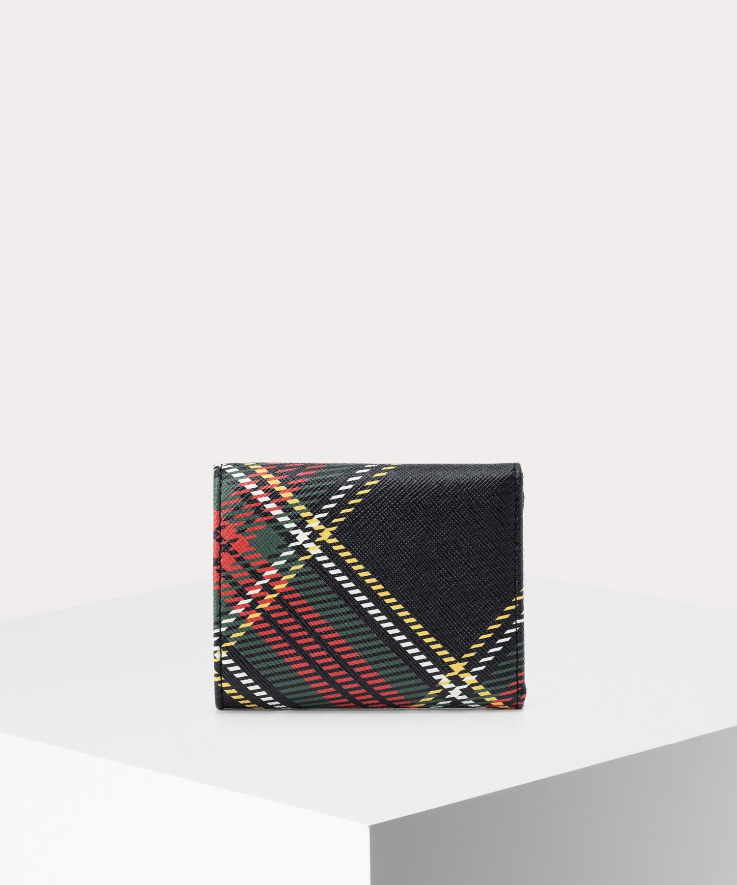 SAFFIANO PRINTED 三つ折りミニ財布(CHELSEA TARTAN)（メンズ