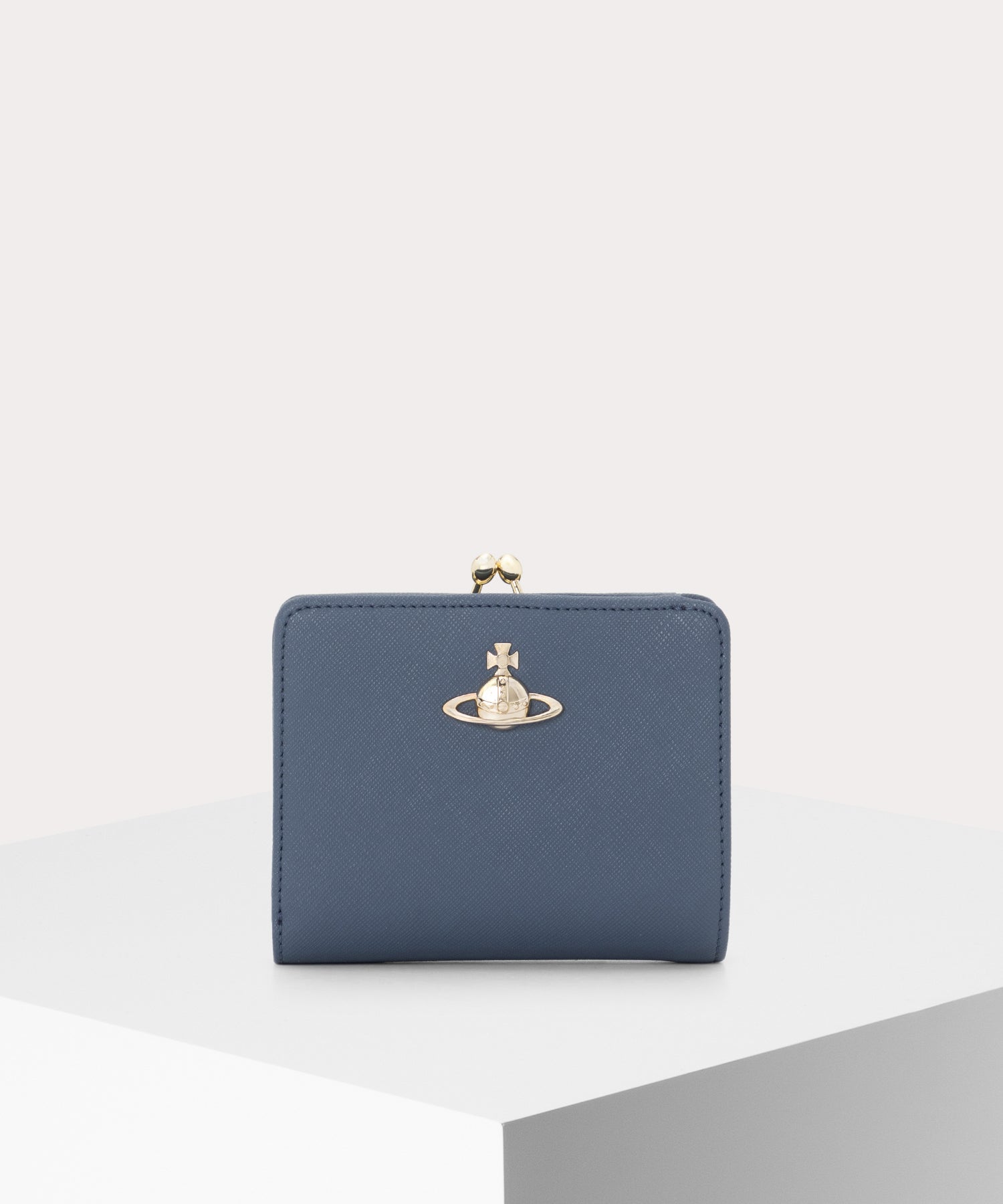 SAFFIANO PLAIN 口金二つ折り財布