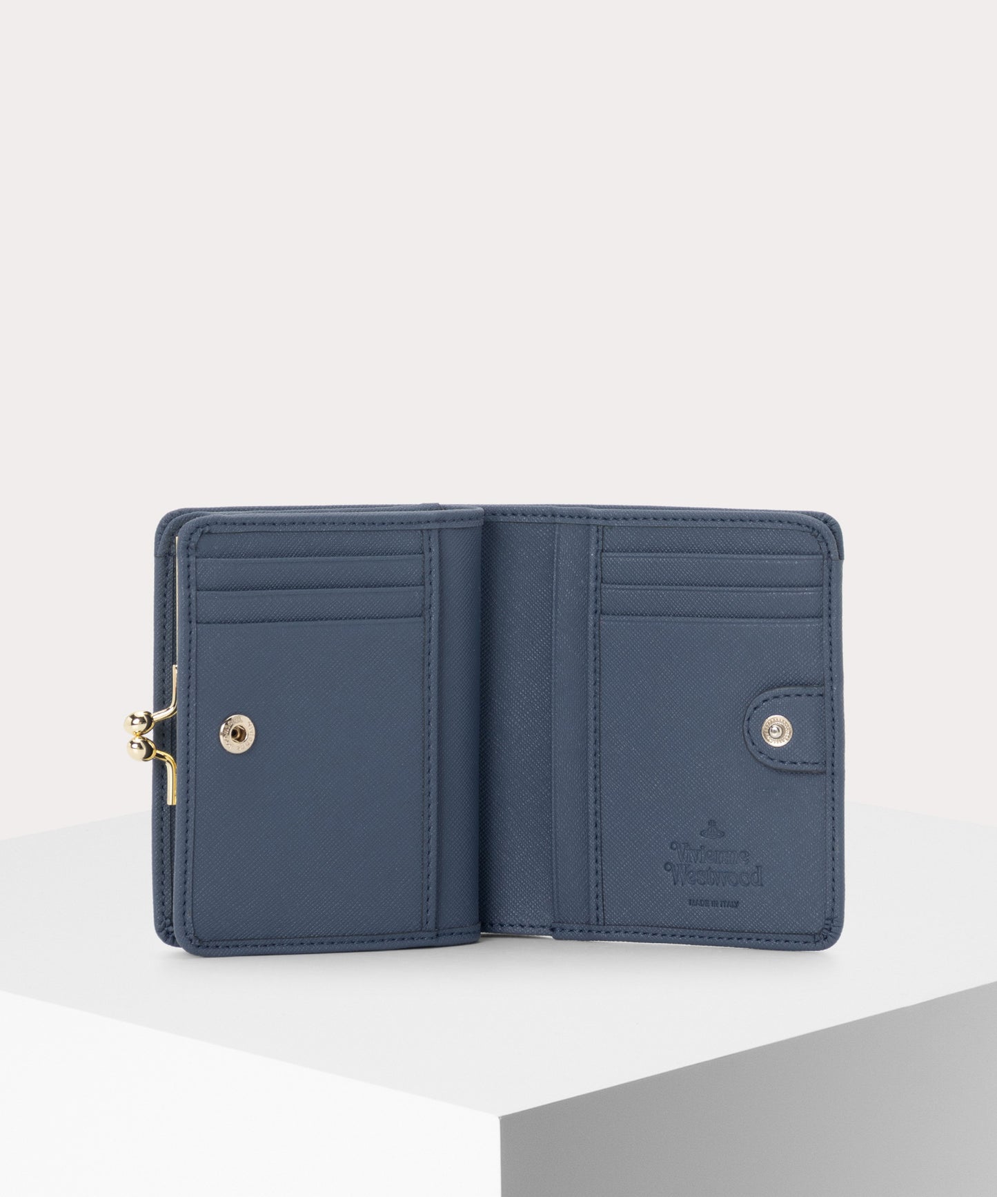 SAFFIANO PLAIN 口金二つ折り財布