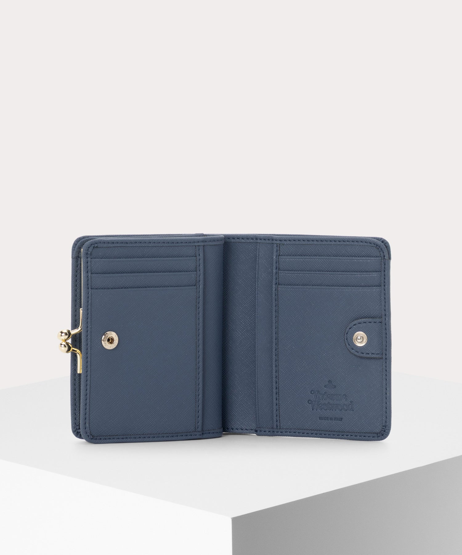SAFFIANO PLAIN 口金二つ折り財布