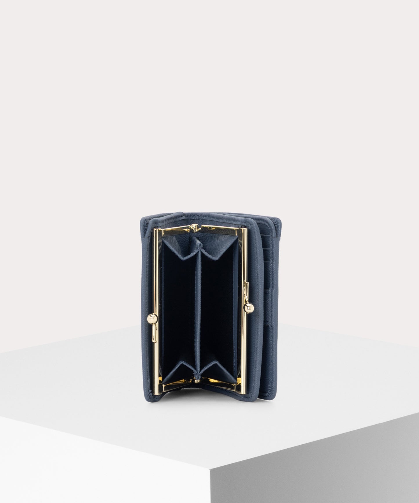SAFFIANO PLAIN 口金二つ折り財布