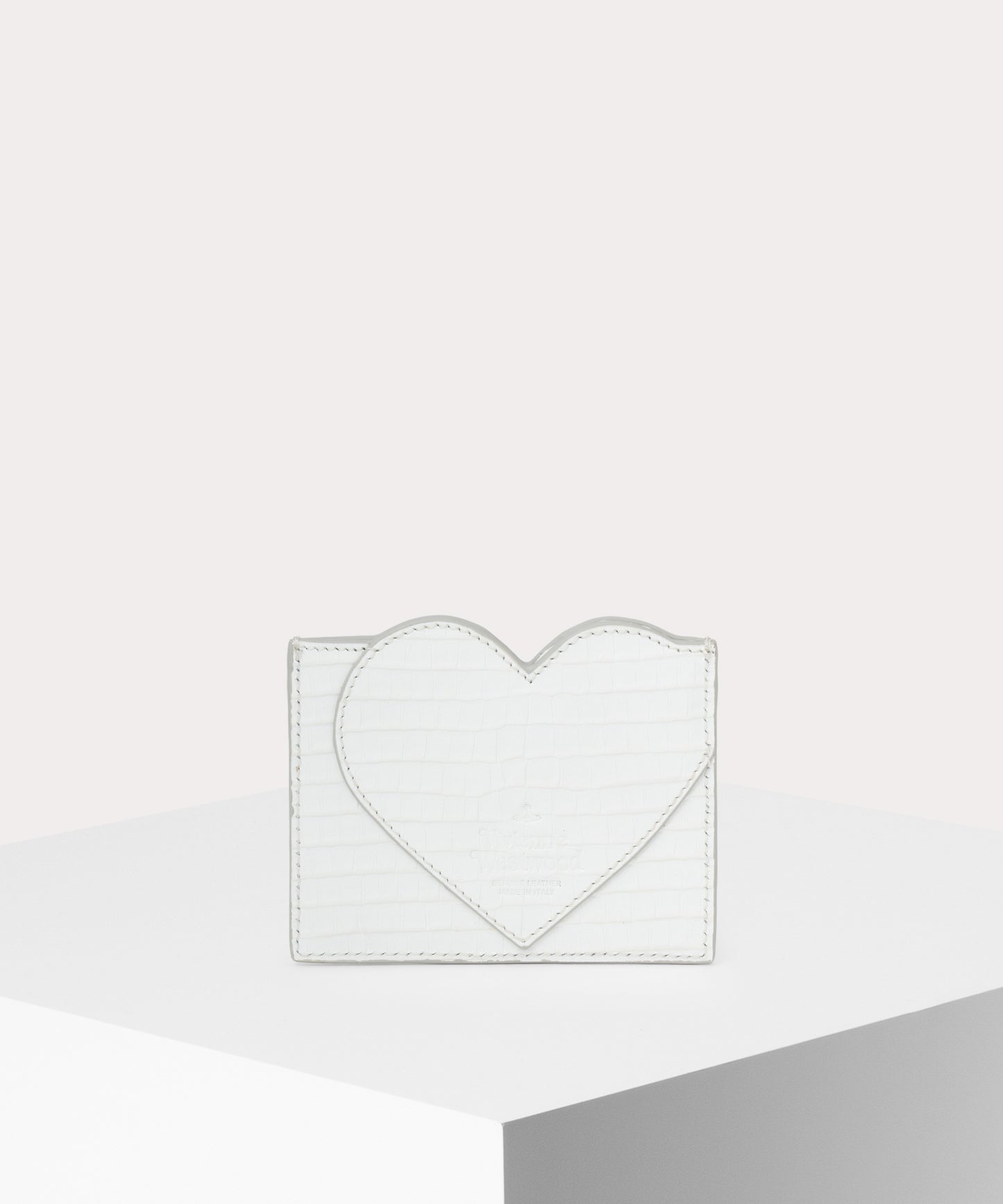 MINI CROC EMBOSSED HEART カードケース