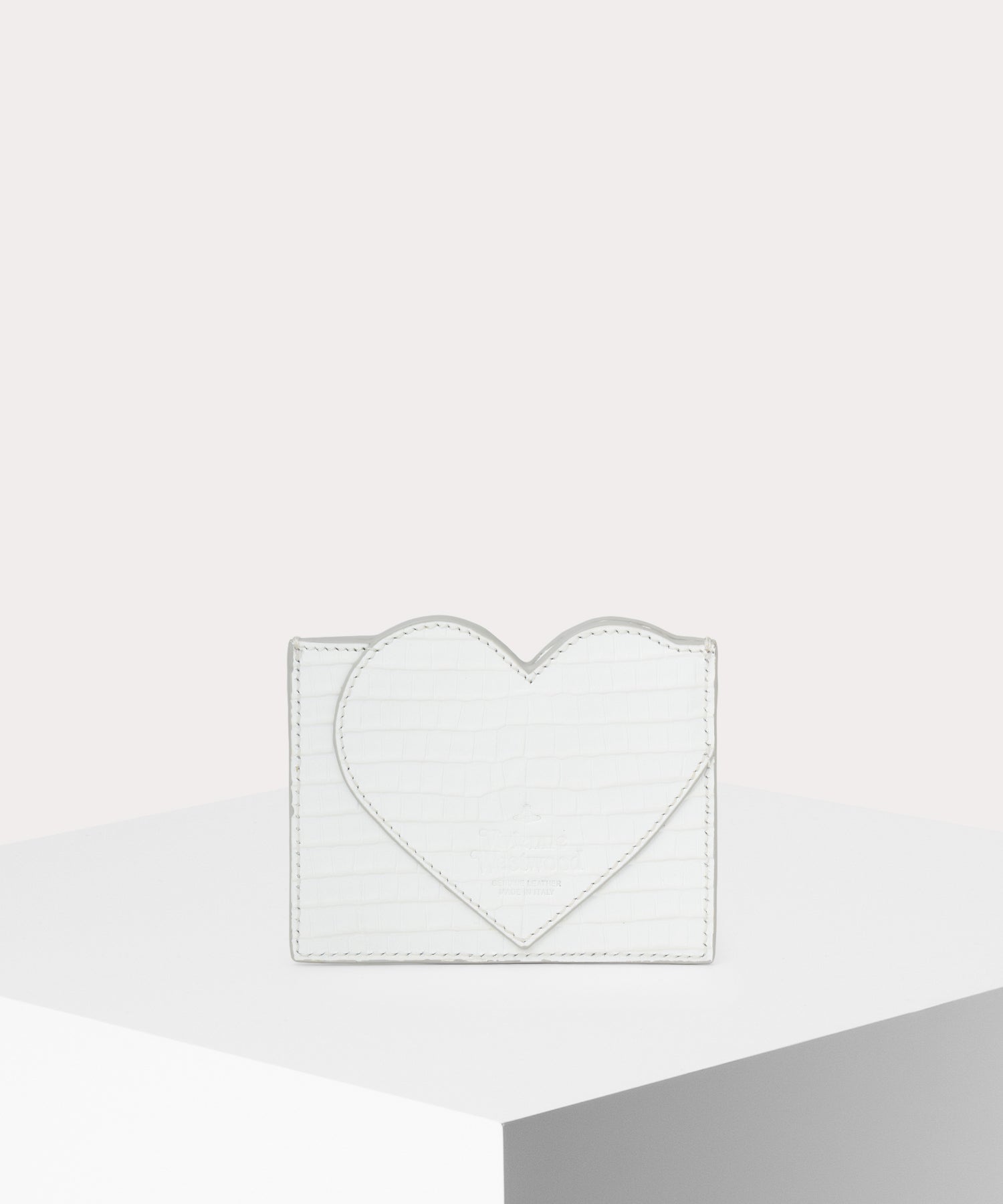 MINI CROC EMBOSSED HEART カードケース
