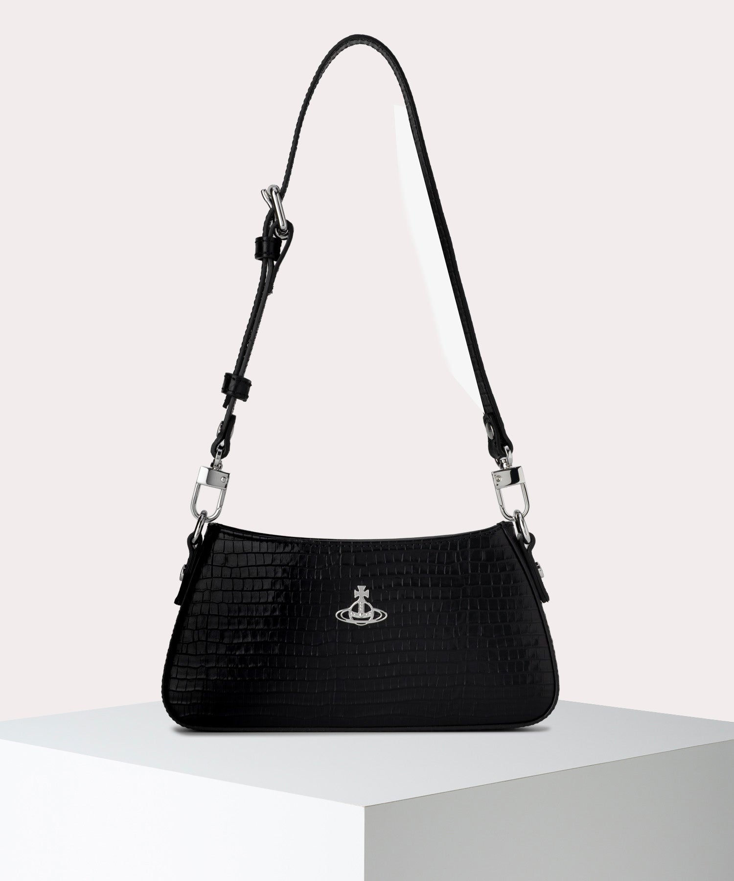 MINI CROC EMBOSSED TASHA ショルダーバッグ
