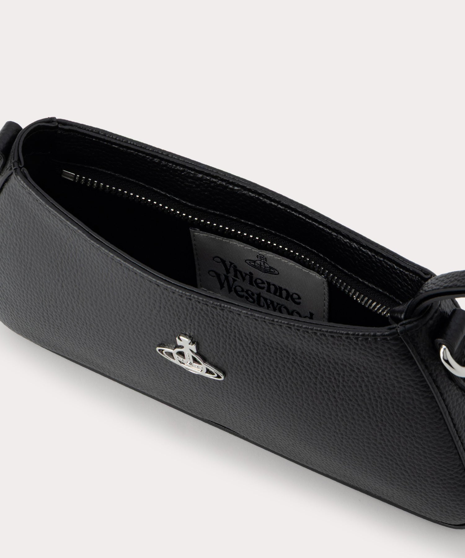 関税送料込 Vivienne Westwood*Tashaショルダーバッグ PU GRAIN TASHA ショルダーバッグ(ブラック)（メンズ