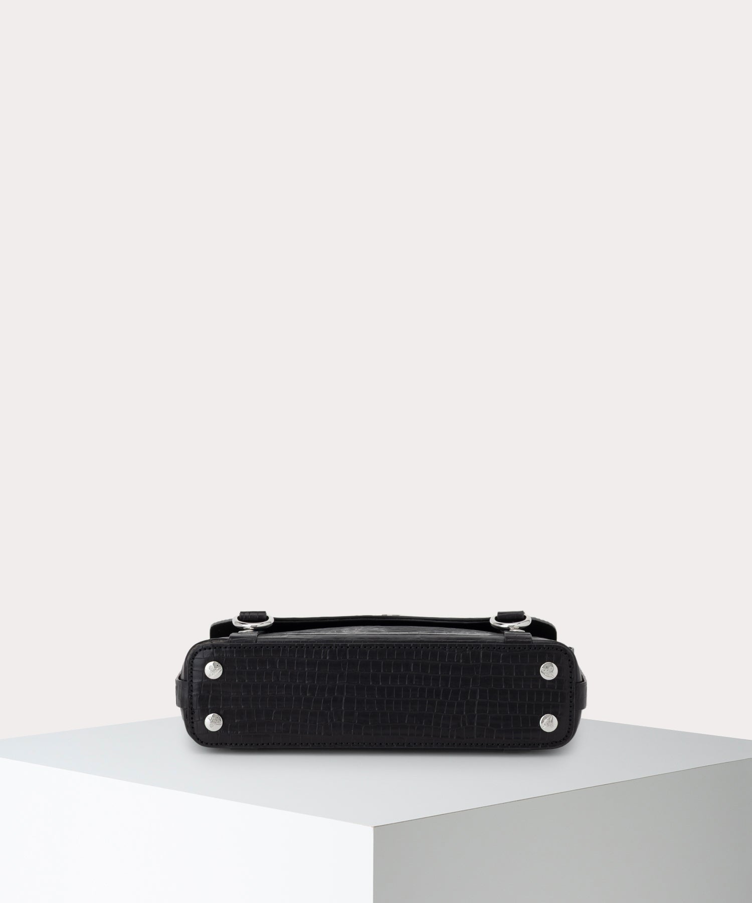 MINI CROC EMBOSSED KIMMYショルダーバッグ(ブラック)（メンズ