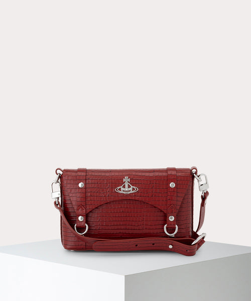 Vivienne Westwoodのショルダーバッグ SAFFIANO DOLL 口金ショルダーバッグXL(ブラック)（レディース
