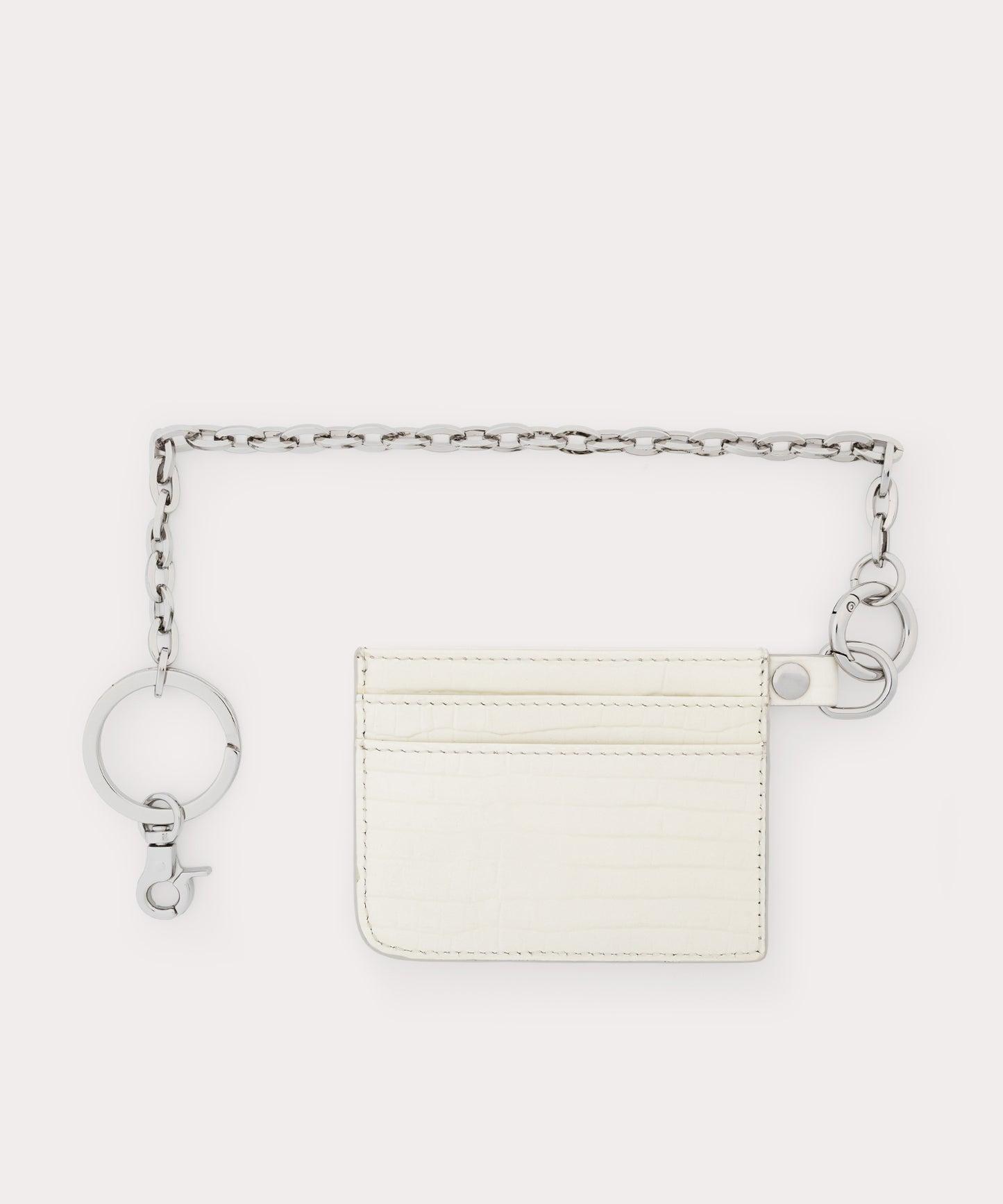 MINI CROC EMBOSSED チェーン付カードケース