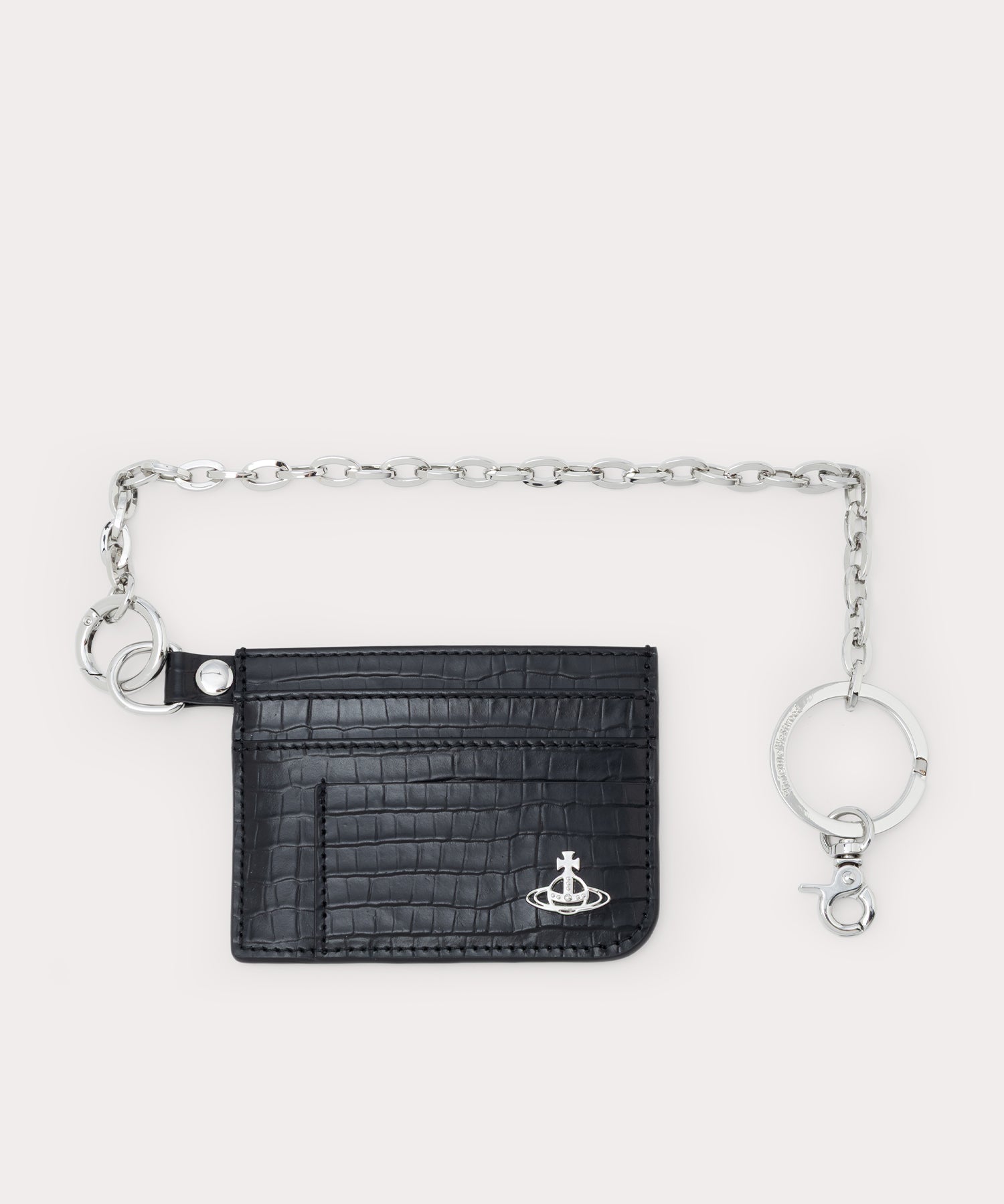 MINI CROC EMBOSSED チェーン付カードケース